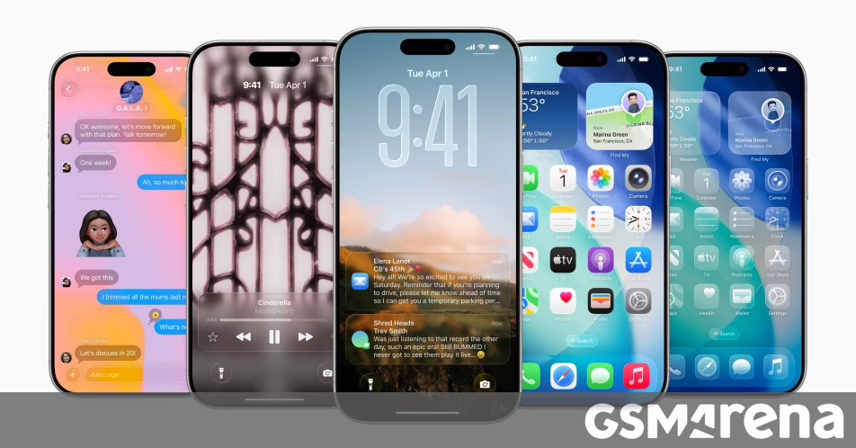 iOS 26 ở đây với thiết kế kính chất lỏng mới, ứng dụng Trí thông minh trực quan và Trò chơi được cập nhật