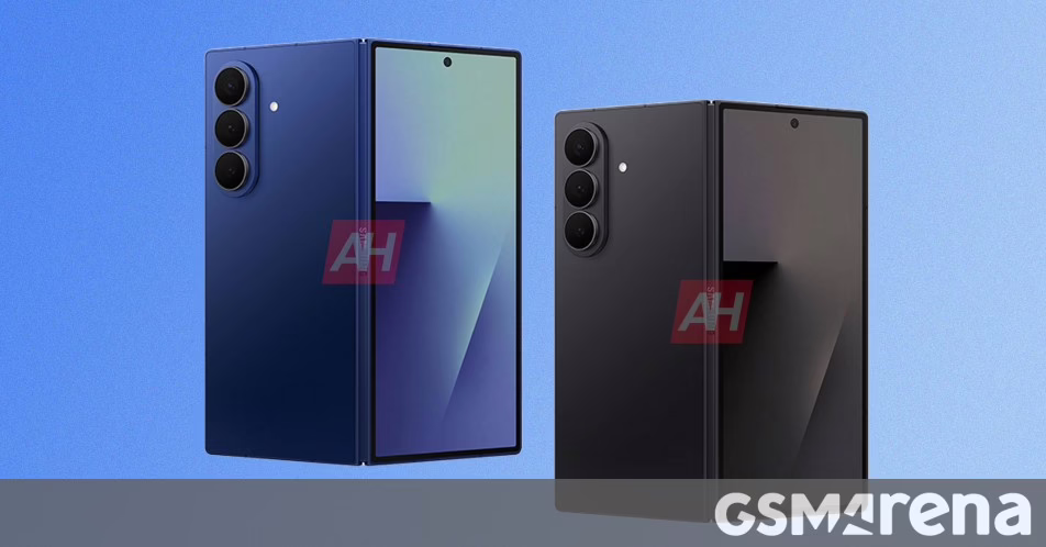 Galaxy Z Fold7 Bộ lưu trữ và tùy chọn màu rò rỉ với các trình kết xuất đầy đủ