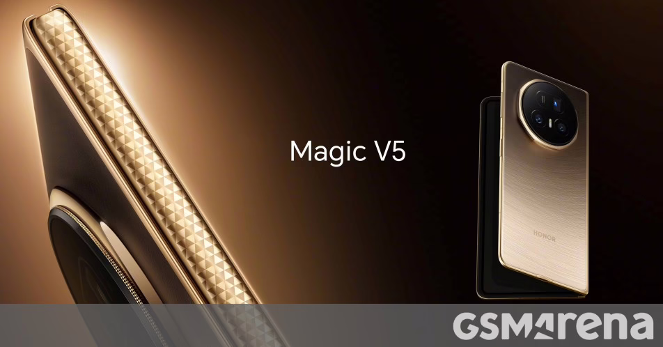 Honor Magic V5 chính thức kết xuất được tiết lộ, cực kỳ mỏng ở mức 8,8mm