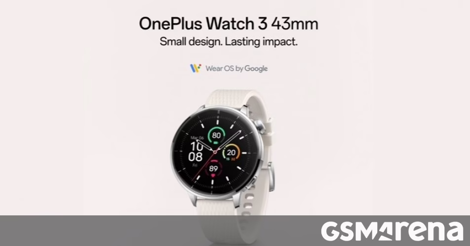 OnePlus Watch 3 Các tính năng và tùy chọn màu của mô hình 43mm được tiết lộ trước khi ra mắt ngày 8 tháng 7