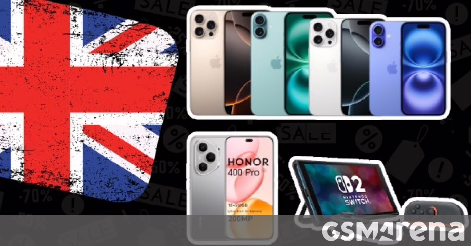 Ưu đãi: iPhone 16 và 15 Series giảm 100 bảng, Honor 400 Series đi kèm với Freebies