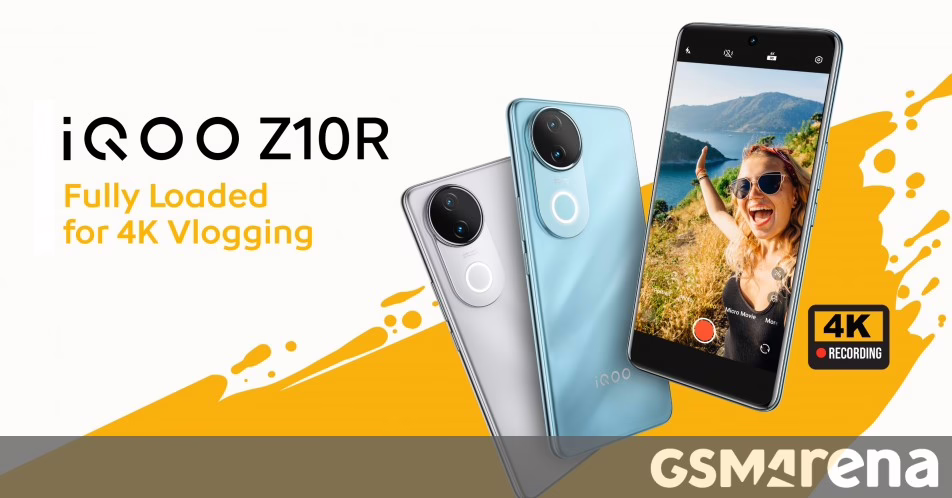 IQOO Z10R được công bố với Dim Mody 7400 SoC, Camera Selfie 4K và màn hình AMOLED hình tứ đường