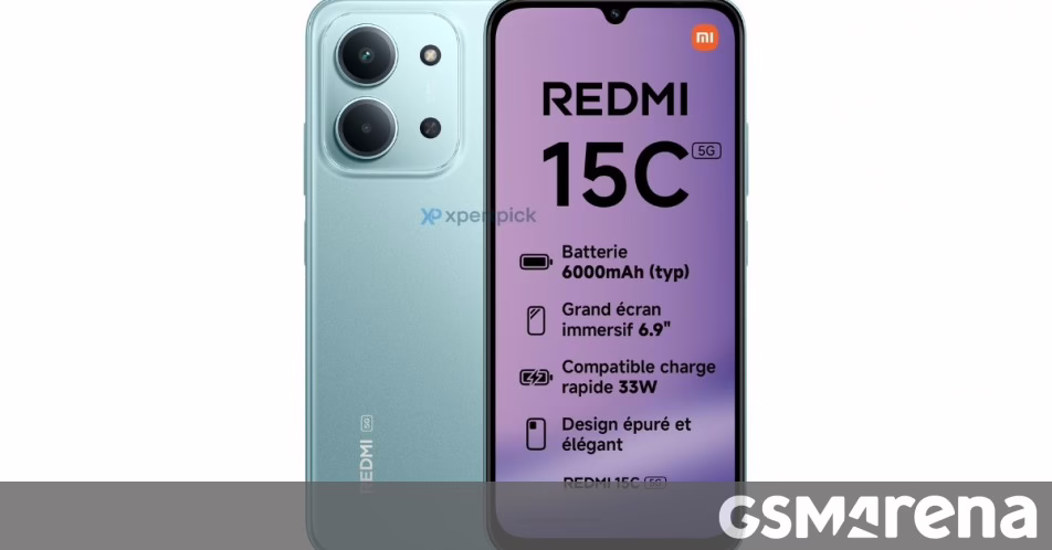Redmi 15c 5g thông số kỹ thuật và hình ảnh rò rỉ