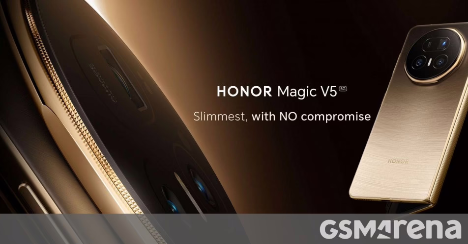 Honor Magic V5 là chính thức - thậm chí cả cơ thể mỏng hơn, pin lớn hơn và máy ảnh tốt hơn