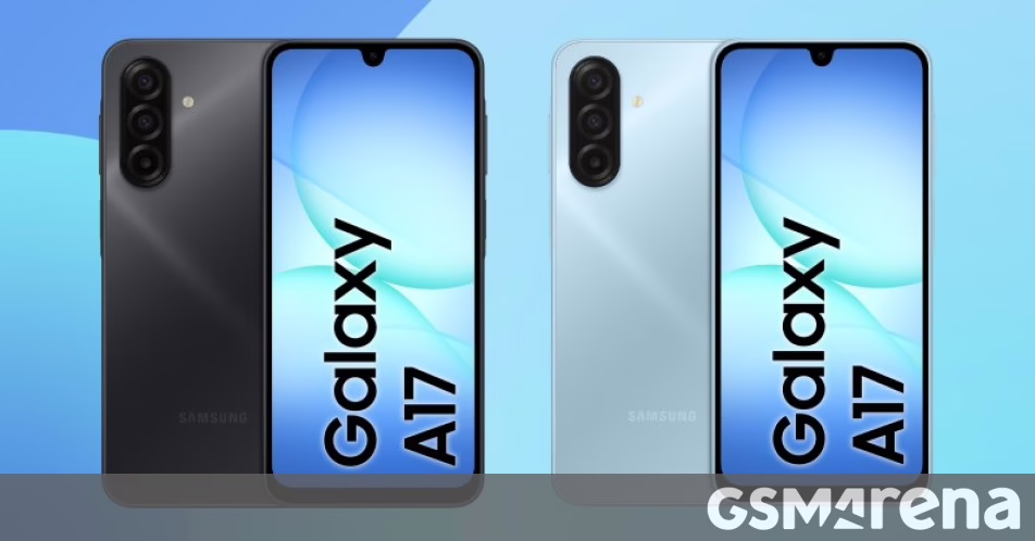 Biến thể 4G của các bề mặt Samsung Galaxy A17 trong hình ảnh bị rò rỉ