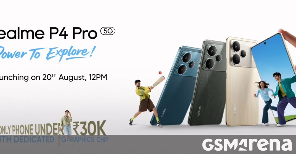 REALME P4 SERIES Ấn Độ ra mắt dự kiến vào ngày 20 tháng 8