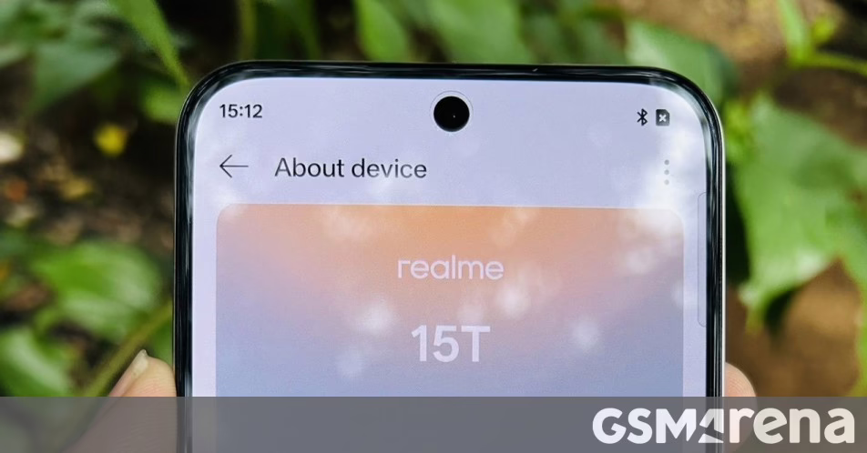 Realme 15T phát hiện trong tự nhiên