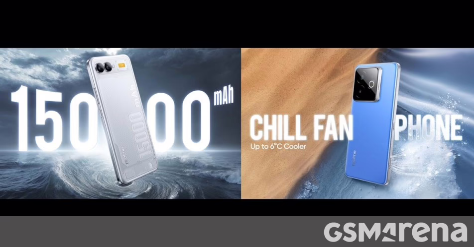 Realme giới thiệu các khái niệm điện thoại quạt 15.000mAh và Chill của nó