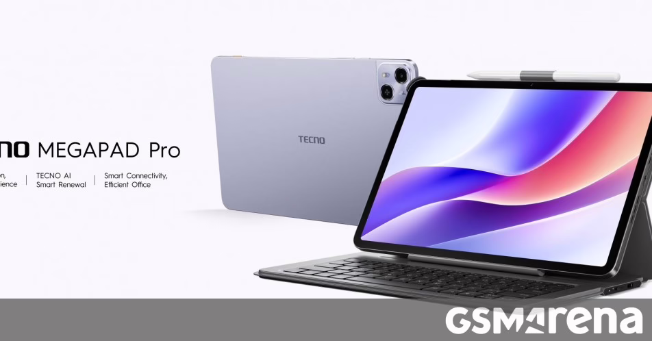 Tecno tiết lộ Megapad Pro 12 inch, ra mắt máy tính xách tay ở châu Âu
