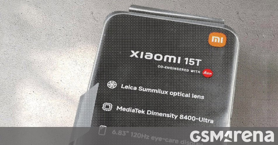 Ảnh gián điệp của Xiaomi 15T cho thấy màn hình lớn hơn, chipset mới, dung lượng pin và hơn thế nữa