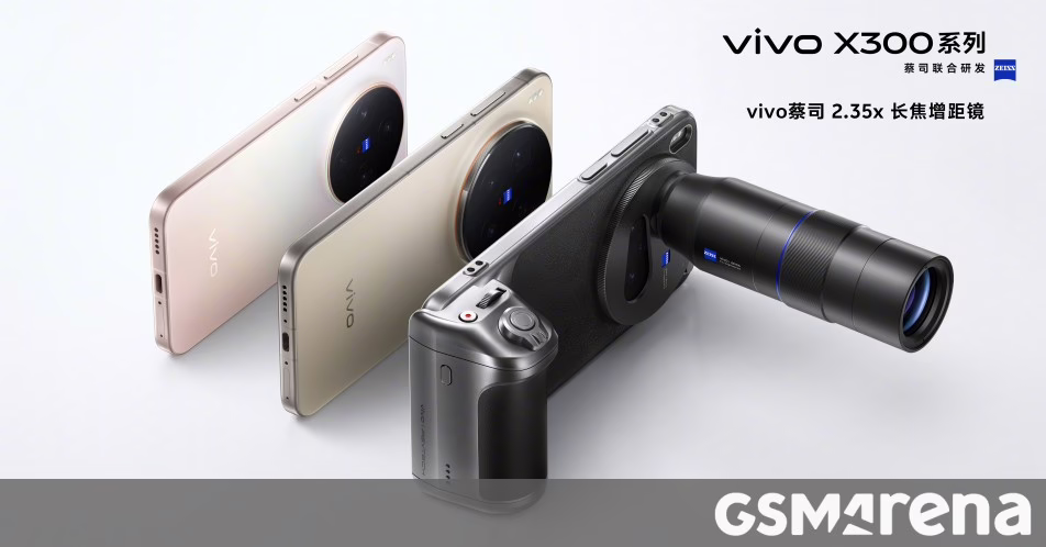 Sê -ri Vivo X300 tương thích với Vivo Zeiss 2.35x TeleConverter Kit