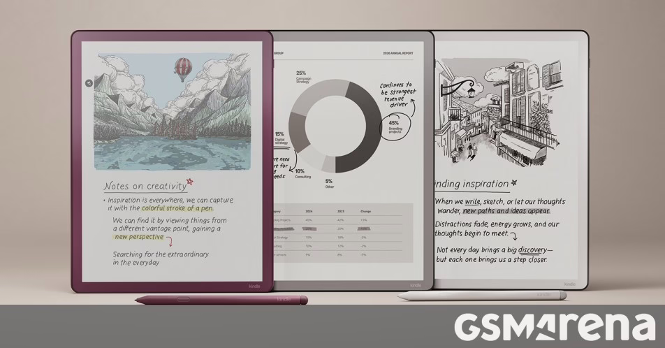 Amazon tiết lộ Kindle Scribe và Kindle Scribe Colorsoft mới