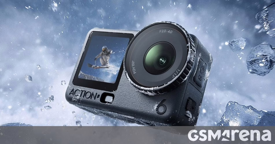 DJI Osmo Action 6 có mặt ở đây với khẩu độ thay đổi và cảm biến loại 1/1.1"