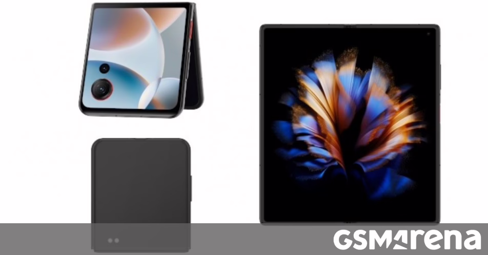 Rò rỉ thiết kế của ZTE nubia Flip3 và nubia Fold