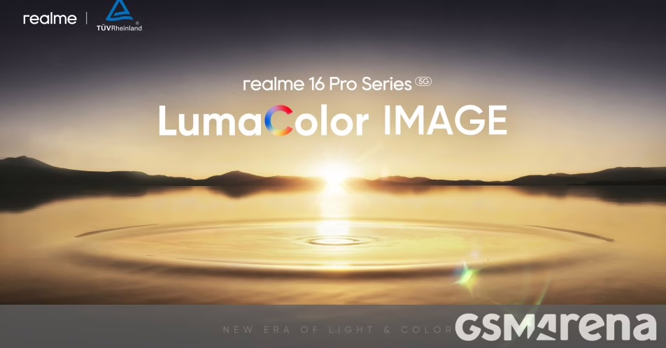 Realme công bố HÌNH ẢNH LumaColor cho dòng Realme 16 Pro sắp ra mắt