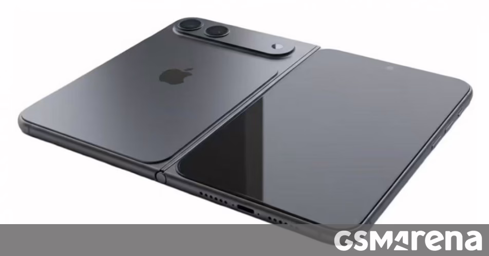 Rò rỉ kết xuất dựa trên CAD của iPhone Fold, cho thấy kích thước rất khác thường
