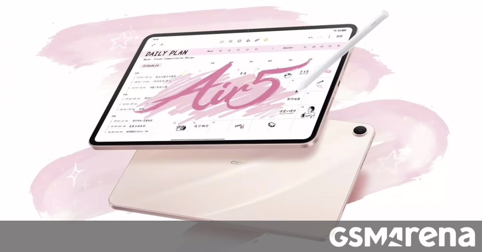 Oppo Pad Air5 chính thức ra mắt với màn hình 12,1 inch, Dimensity 7300-Ultra SoC