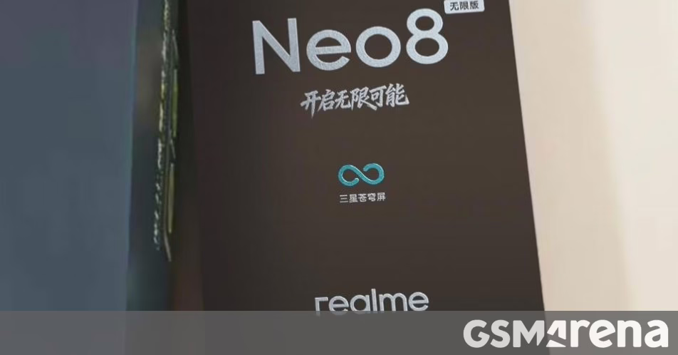 Rò rỉ hộp bán lẻ phiên bản Realme Neo8 Infinite, tiết lộ thông số kỹ thuật màn hình