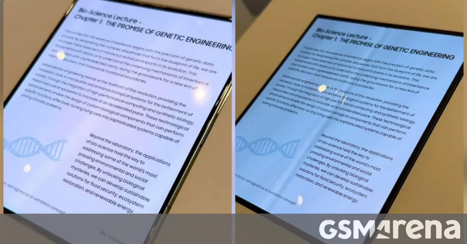 Samsung trưng bày màn hình có thể gập lại không có nếp nhăn tại CES 2026